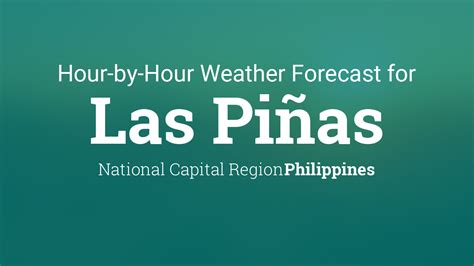 Hourly Weather Forecast for Las Piñas .